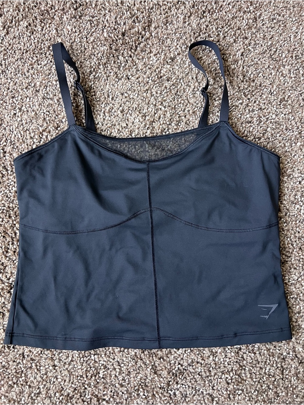 Gymshark Black Performance Crop Tank
